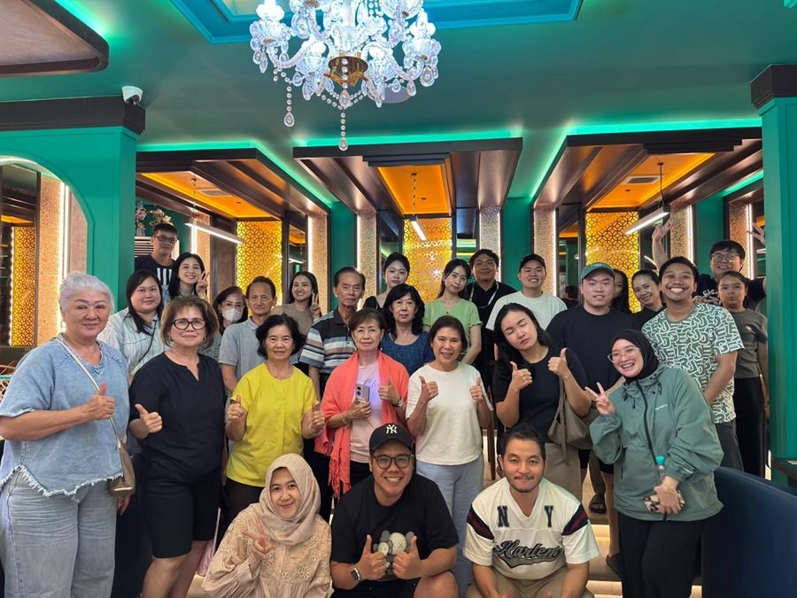 Suasana turnamen mahjong mingguan